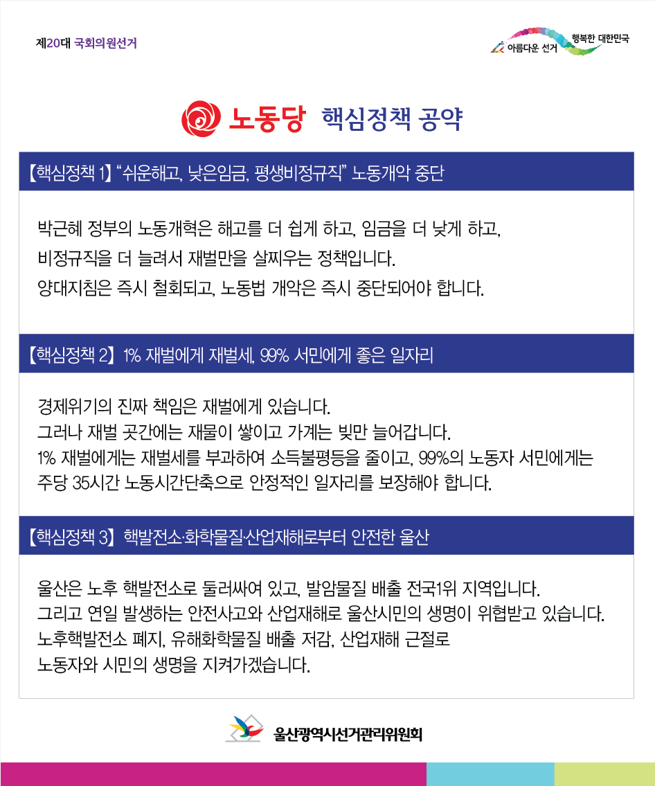 노동당 공약