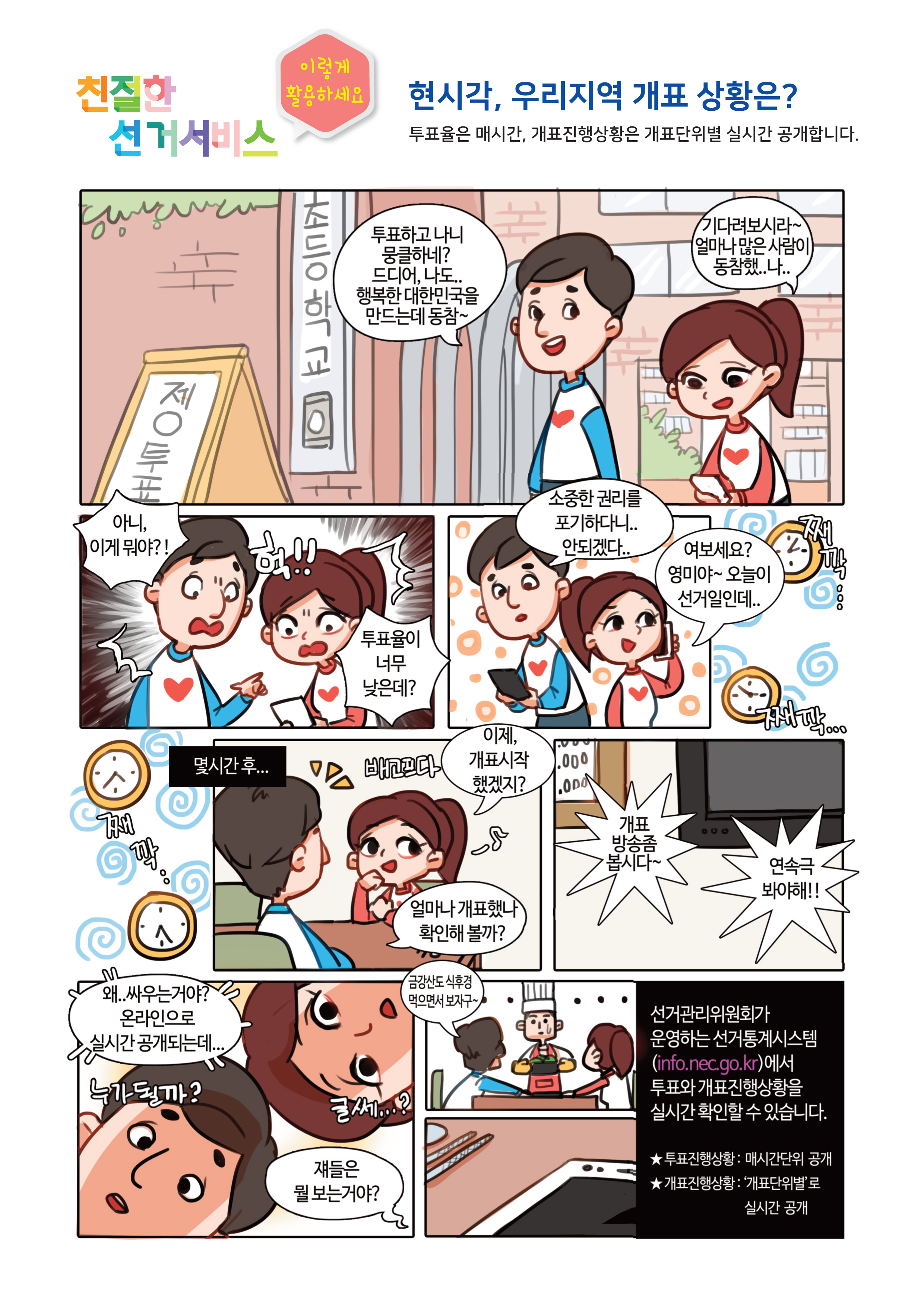 친절한 선거서비스 3-현시각, 우리지역 개표 상황은?